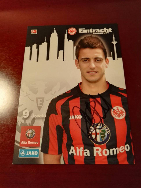 Joselu Spain Deportivo Real Madrid Hoffenheim Frankfurt Official Autograph Card