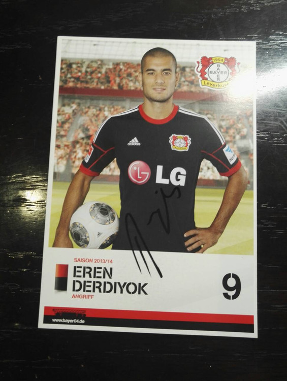 Deldi York Swiss Hoffenheim Leverkusen official pro-pen signing card