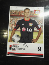 Official autographed card from Der Dijk Hoffenheim Leverkusen Switzerland