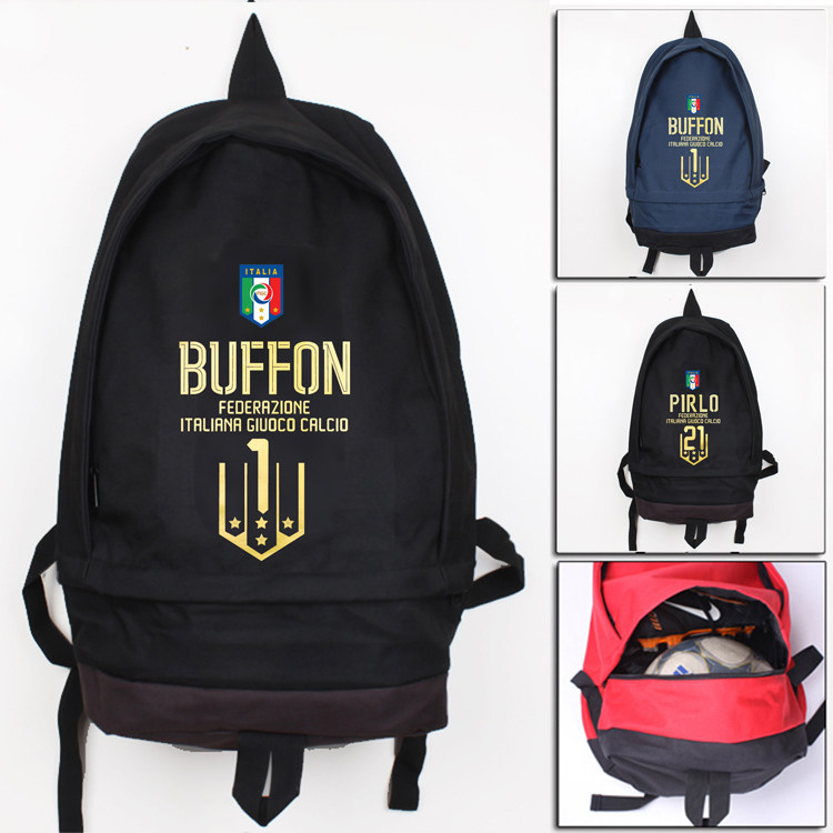 European Cup Italian Buffon Pirlo double shoulder bag bag computer bag football kit football kit (customizable) - Taobao