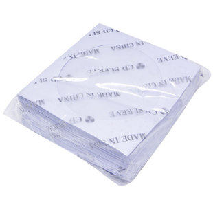 Three-inch CD paper bag 8cm small CD bag 3-inch CD bag DVD bag CD protective film 100-sheet bag