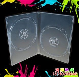 Export quality 14 PCT THICKENED DVD COMPACT DISC CASE DOUBLE DISC SET THICKENED DISC BOX WITH FILM CAN INSERT PAGE