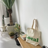 Брендовая сумка на одно плечо, универсальный тканевый мешок, вместительный и большой шоппер, Южная Корея