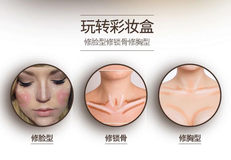 Thái Lan mua hộp đựng đồ trang điểm sương mù bốn trong một công suất sửa chữa phấn má hồng - Bộ sưu tập trang điểm phan ma hong
