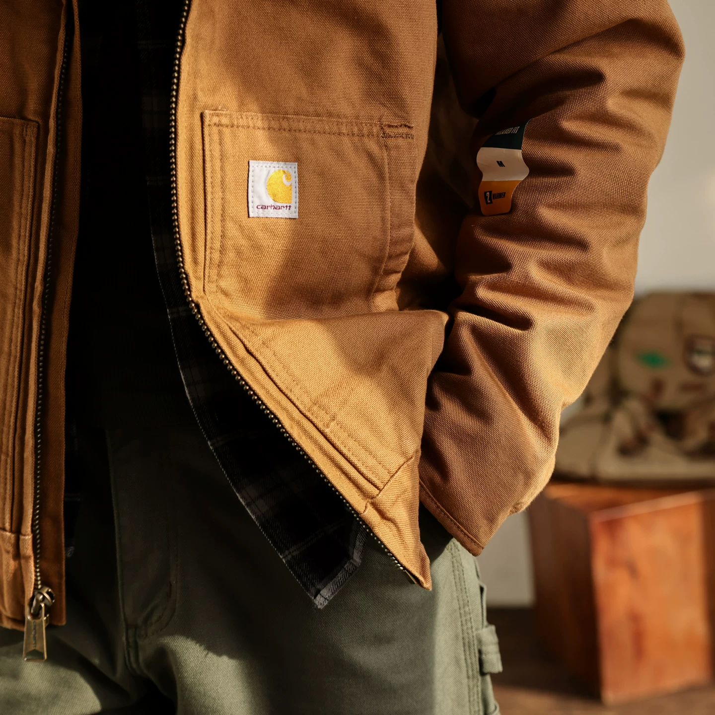 Пуховик-куртка Carhartt Carhartt American рабочая одежда утолщённая куртка с капюшоном J130 хлопковое пальто 104050