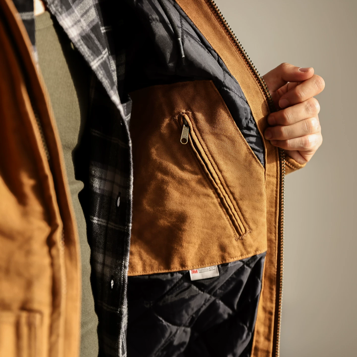 Пуховик-куртка Carhartt Carhartt American рабочая одежда утолщённая куртка с капюшоном J130 хлопковое пальто 104050