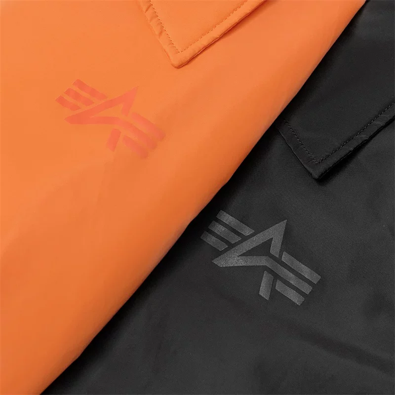 Куртка-ветровка Alpha Street Coach Jacket от Alpha Industries, повседневная, лацканная застёжка, модный