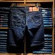 A Tong Niu She Levis 541 ໂສ້ງຂາສັ້ນ denim ສີຟ້າເຂັ້ມ tapered ສີຫຼັກ ກາງເກງຫ້າສ່ວນສີ່ຊື່ຂອງຜູ້ຊາຍ