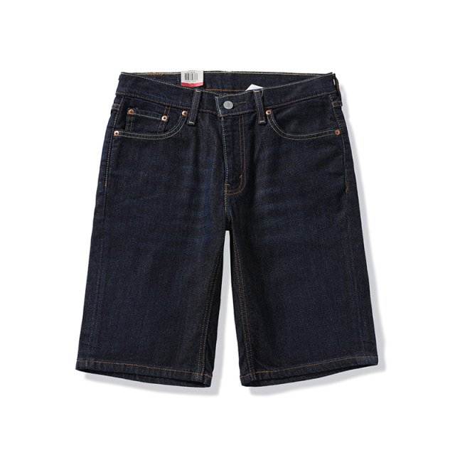 A Tong Niu She Levis 541 ໂສ້ງຂາສັ້ນ denim ສີຟ້າເຂັ້ມ tapered ສີຫຼັກ ກາງເກງຫ້າສ່ວນສີ່ຊື່ຂອງຜູ້ຊາຍ