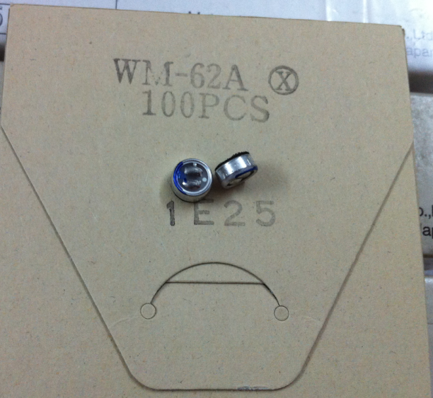 WM-62A supply original Panasonic Panasonic WM-62A(6*2 7mm) microphone microphone