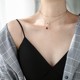 2022 new rose gold simple gear niche necklace women's summer all-match long sweater chain high-end design