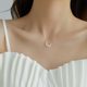 Gentle ~ niche light luxury shell moon invisible necklace female collarbone chain summer high-end feeling Tanabata gift for girlfriend