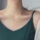 Simple ins cold style h letter necklace female summer light luxury niche does not fade Valentine's Day gift collarbone chain