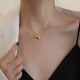 ins cold wind lotus pendant necklace female collarbone chain niche pendant necklace 2022 new style does not fade Tanabata