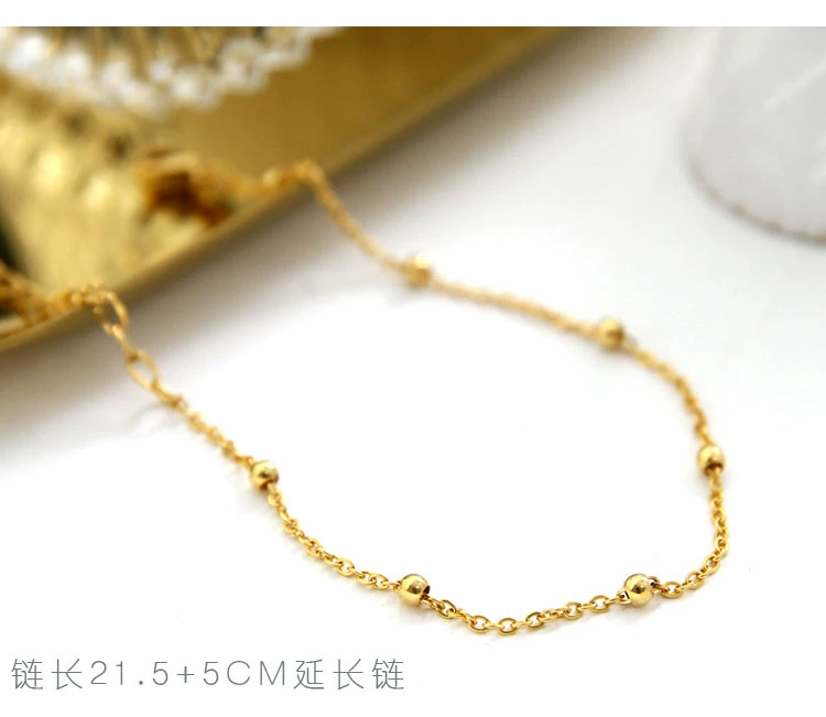 Phiên bản Hàn Quốc tùy chỉnh của vòng chân tình yêu bằng thép titan vàng hồng mới không phai mờ tính cách đơn giản linh hoạt của Nhật Bản và các mẫu nữ Qixi Hàn Quốc