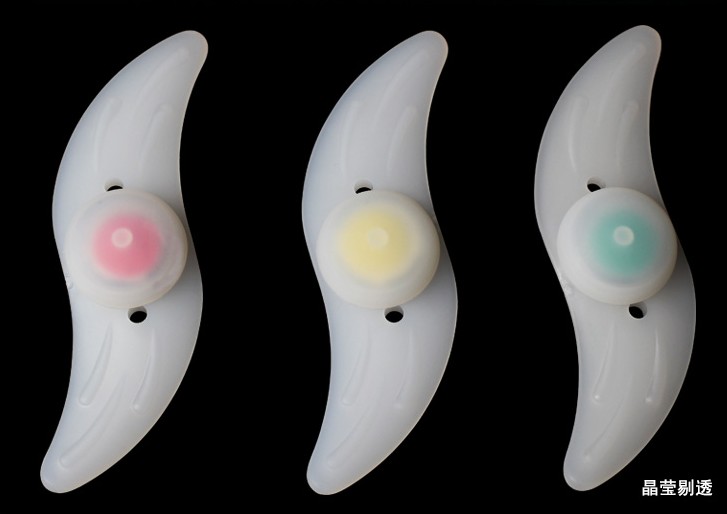 Bicycle lights mountain lamp wind wheel Lancet silicone lamp flat steel wire irradiation decoration lamp