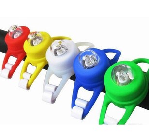 Bicycle round head frog light mountain bike universal warning frog light bicycle dead flying colorful wheel spoke tail light