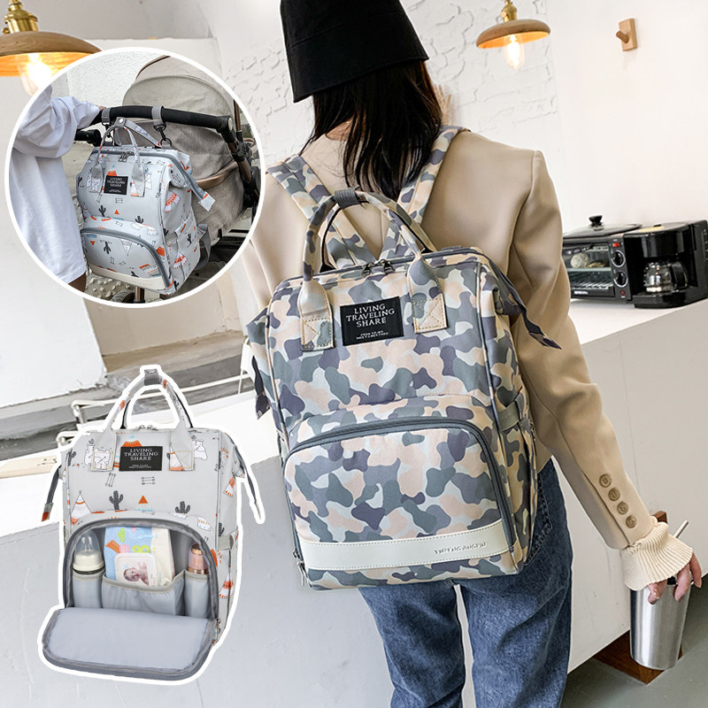 Mommy bag mother and baby go out lightweight 2021 new multi-functional pregnant women fashion portable large-capacity mother backpack