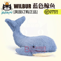  New British Jellycat Wilbur whale Blue whale plush toy Soothing doll doll