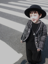 Yantai childrens small fragrance coat spring and autumn network red fried street men and women children handsome fashionable trend