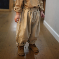 Yan Tai Han Yan Kids Clothes 2023 Spring Boy Pants Baby Harlen Groups are handsome and fashionable cotton