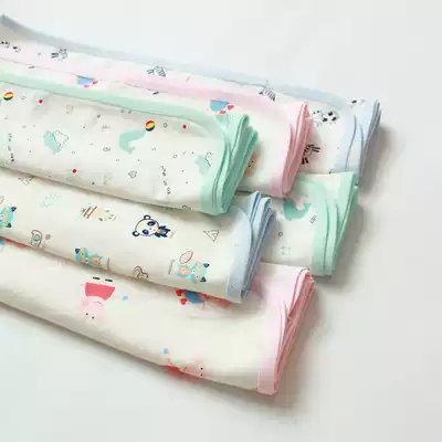  Baby spring and autumn blanket knitted towel Newborn swaddling pure cotton cloth large size brushed single layer