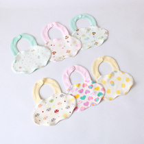 Buy two for a delivery of the same baby bib with a newborn meal with a water towel pure cotton surrounding mouth Cloud Dove shape bib