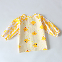   Childrens hood Men and women Baby Pure Cotton Anti-Dress Eating Clothes Autumn Winter Pure Cotton Twill Hood Clothing