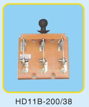 HD11B-200 38 Open Type Isolation Type Knife Switch Three Pole Single Throw Knife Switch