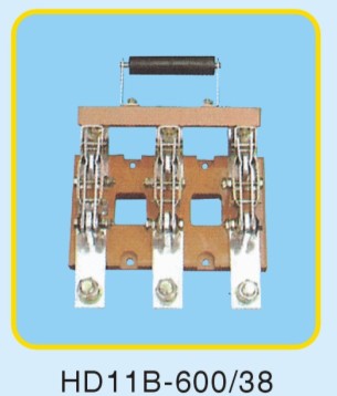 HD11B-600 38 Open Type Isolation Type Knife Switch Three Pole Single Throw Knife Switch