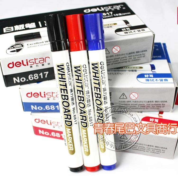 Strong 6817 Whiteboarder Pen Water Cleansable Whiteboard Pen 2mm Display Panel Pen Whiteboard Writer 6817