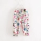 Quần cotton bé gái bằng vải lụa muỗi mùa hè trẻ em quần cotton pyjama nhân tạo nam và nữ Quần cotton cotton mỏng phần dài - Quần