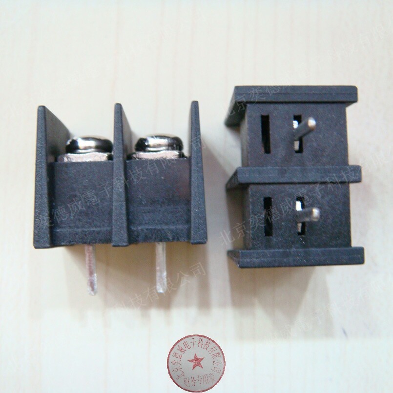 Fence-type wiring terminal KF55C-2P circuit board welding terminal intermediate foot 10MM 2 bits 3 4