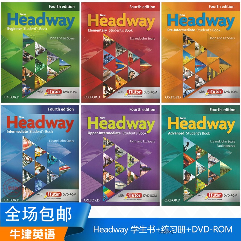 Beijing delivery Oxford New Headway Fourth edition Student book Exercise book set