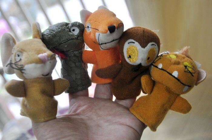 Tail Single Microflawless Small Animal Composition Series Children Interaction Finger-Finger Doll