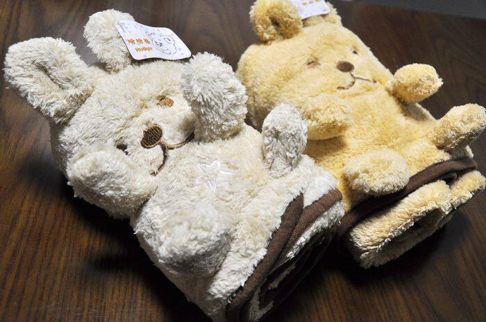 Feed Small Bear Baby Blanket Children Blanket Son Baby Newborn Toddler Coral Suede Single Layer Small Air Conditioning Cover Blanket