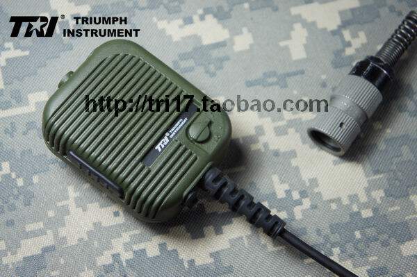 TRI PRC-152 Multi-function tactical hand microphone high and low volume THALES 148 (Green)