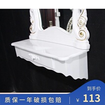 Net red beauty salon mirror table European dressing table barber shop wall-mounted cabinet home dressing salon mirror