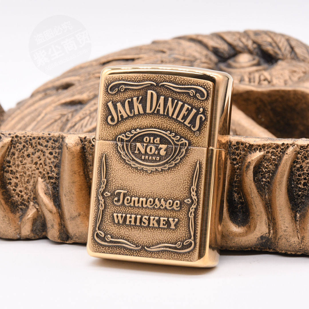 ZIPPO counter original Zippo lighter 16 years old version of Jack Daniel's wine pure copper 254BJD428