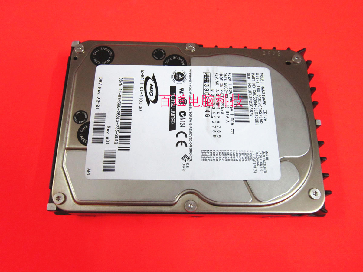 DELL Fujitsu MAN3184MC 18G SCSI 80-pin 10K U160 server hard disc