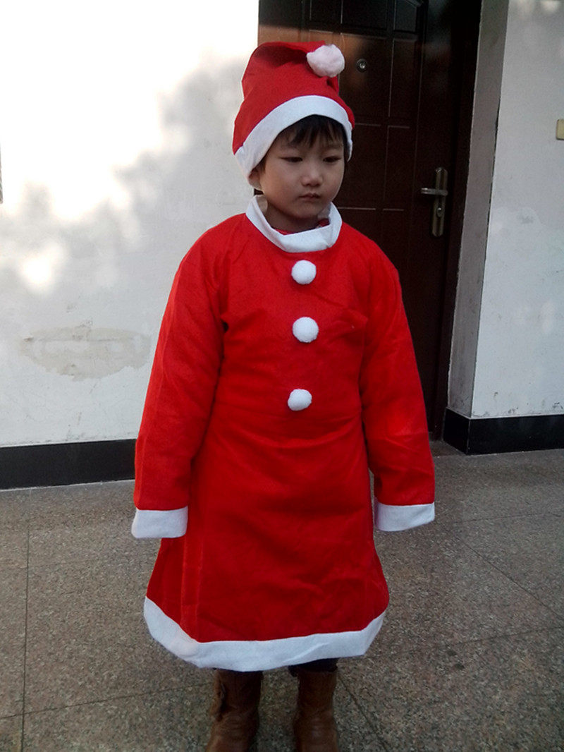 Christmas decorations children Christmas costumes Santa costumes Santa costumes girls Christmas small women's skirts (children's clothes) - Taobao