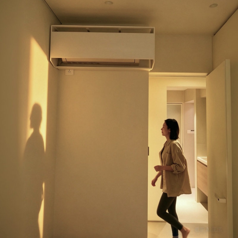 Original Design, No Drilling or Installation Required, Minimalist Solid Wood Handmade Hanging Air Conditioner Cover, Covers Air Conditioner Pipes