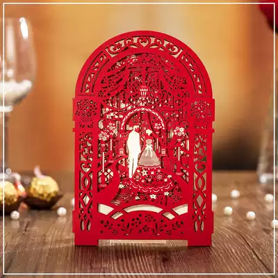 Special beauty, personalized three-dimensional custom European high-end invitation wedding ceremony invitation creative invitation letter