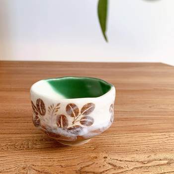 Japanese imported watsu stone pottery matcha bowl