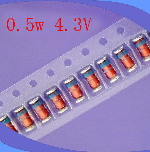 Patch voltage stabilizing diode 1206 1 2W (0 5 W) ZMM4V3 4 3V voltage regulator tube