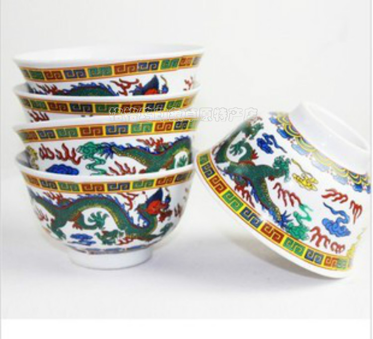 Promotion Inner Mongolia special goods top bowl dance bowl Mongolian ceramic products large dragon bowl
