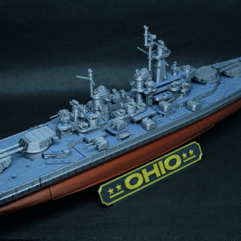 [Assembled Model] World of Warships Bb-68 Uss Ohio American Bb-68 Ohio Battleship