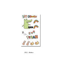 Cartoon cute tattoo stickers waterproof men and women lasting realistic small dinosaur small monster disposable water sticker