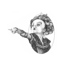 Full of 15 yuan proud Queen tattoo stickers waterproof female lasting simulation ins Wind dark cute