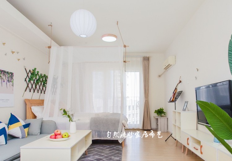 Cực vòng dính giường gỗ lưới Shaman khung mái nhà gỗ vỏ treo khung giá đỡ dây Đông Nam gió - Bed Skirts & Valances rèm treo giường